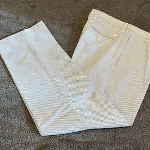 Men’s Izod pants - blue and white seersucker - 32x30